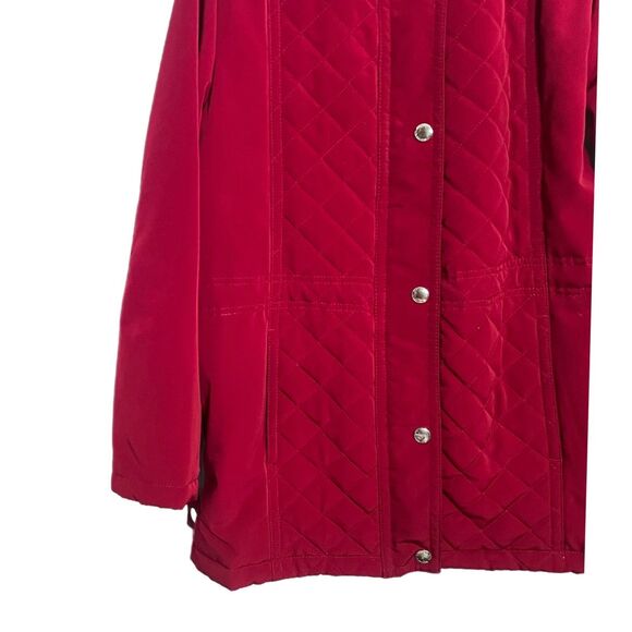 Winter Jacket, hooded, Quilted, Liz Claiborne, Small - Picture 3 of 10
